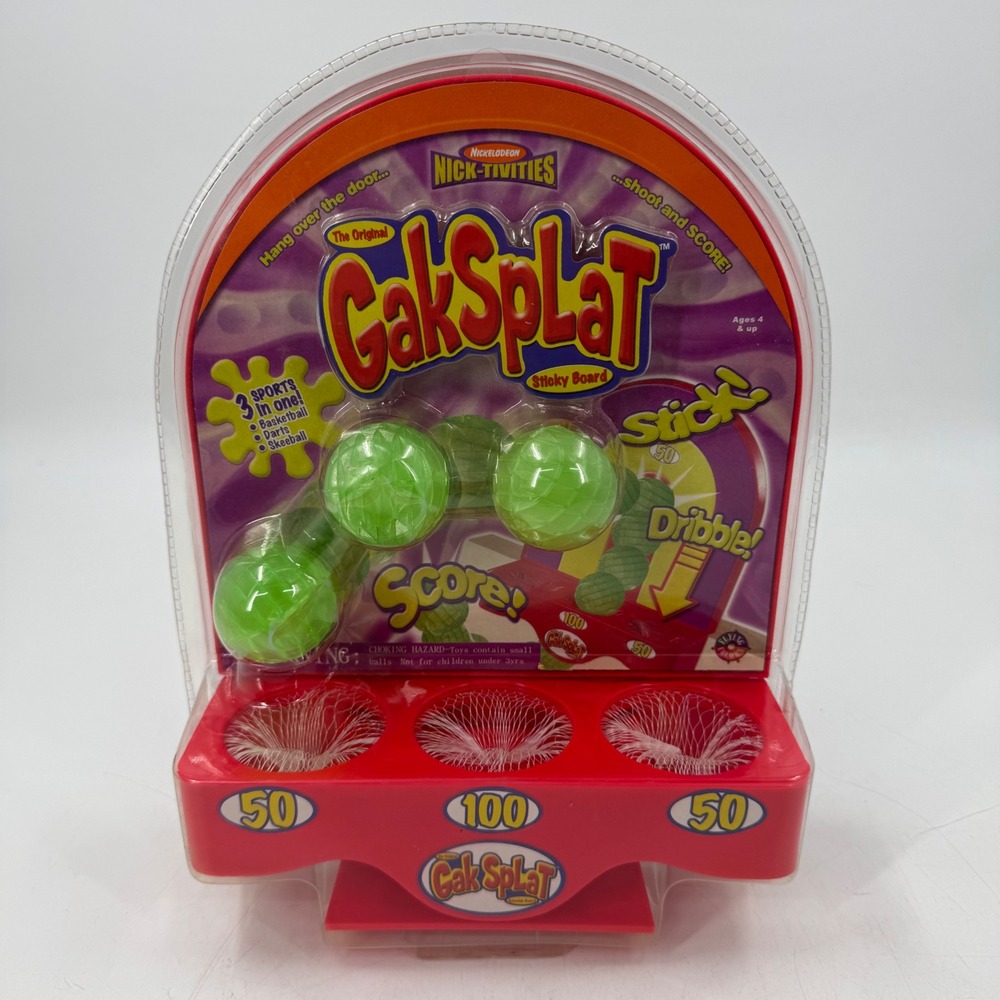 Nickelodeon Gak Splat Nick-Tivities Sticky‎ Board Game NIB Vintage 90s Toy